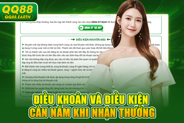 Điều khoản và điều kiện cần nắm khi nhận thưởng